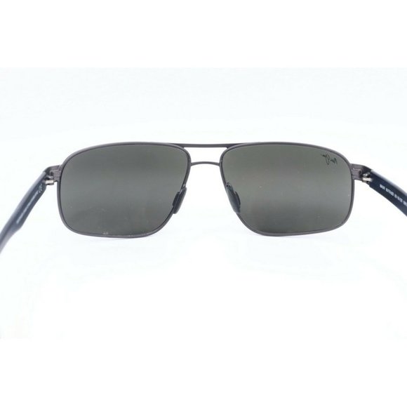 Maui Jim Whitehaven MJ 776-02S Gunmetal Sunglasses Polarized Gray Lens 63mm (B) - Picture 7 of 8